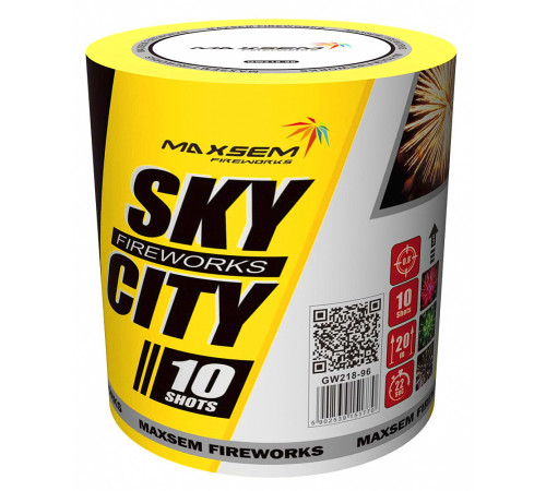 Фейерверк 10 залпов «Sky City» Maxsem GW218-96