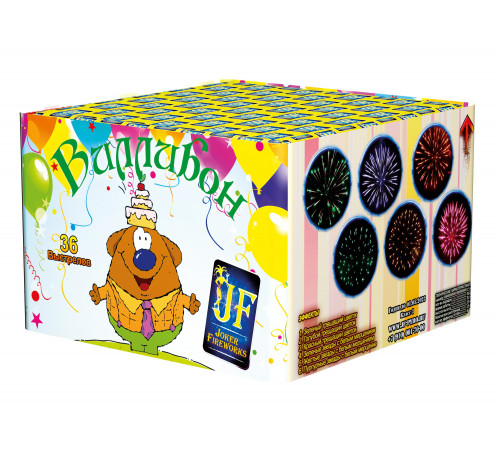 Фейерверк 36 залпов «Виллибон» Joker Fireworks JF C15-36/01