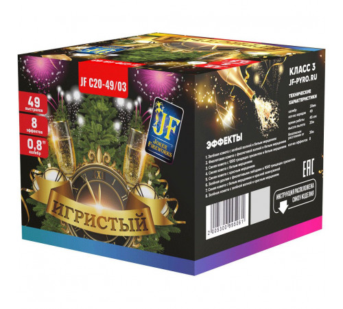 Фейерверк 49 залпов «Игристый» Joker Fireworks JF C20-49/03