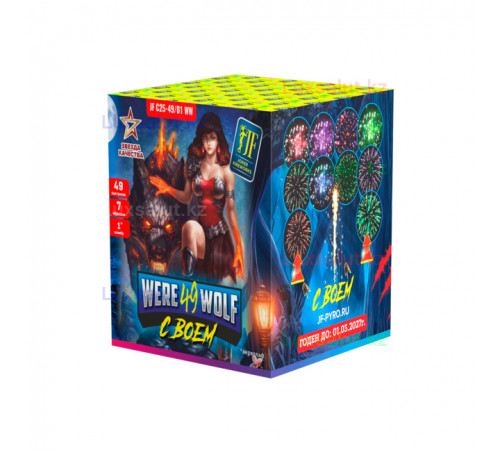 Фейерверк 49 залпов «Вервольф 49» Joker Fireworks JF C25-49/01WW