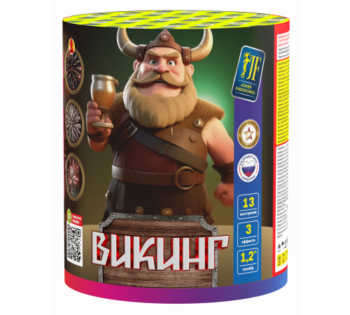 Фейерверк 13 залпов «Викинг» Joker fireworks JF C30-13/02