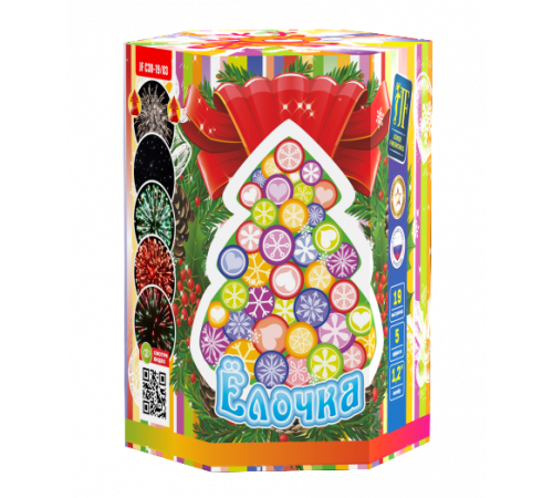 Фейерверк 19 залпов «Ёлочка» Joker fireworks JF C30-19/03