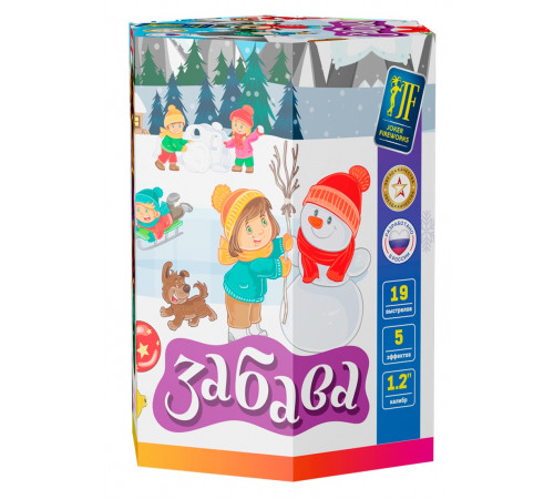 Фейерверк 19 залпов «Забава» Joker fireworks JF C30-19/04