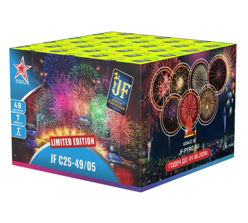Фейерверк 49 залпов «Limited Edition» Joker Fireworks JF С25-49/05