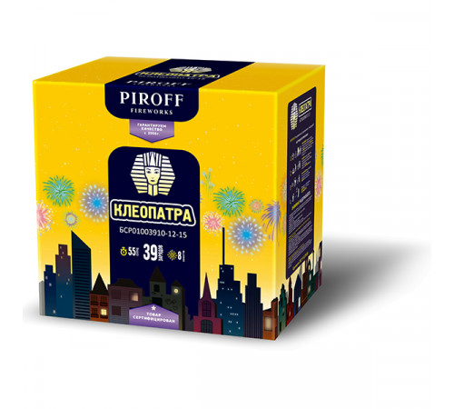 Фейерверк 39 залпов «Клеопатра» Piroff БСР01003910-12-15