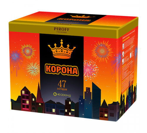 Фейерверк 47 залпов «Корона» Piroff БСК0104710