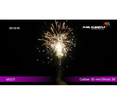Фейерверк 36 залпов «Red Brocade» Maxsem M1271