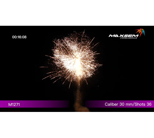 Фейерверк 36 залпов «Red Brocade» Maxsem M1271