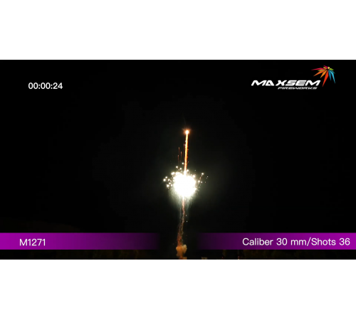 Фейерверк 36 залпов «Red Brocade» Maxsem M1271