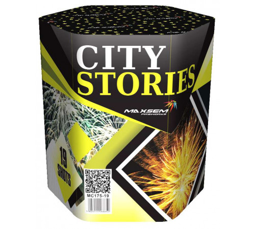Мощный фейерверк 19 залпов «City Stories» Maxsem MC175-19
