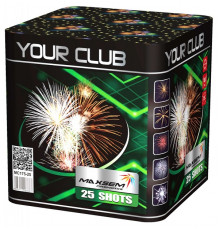 Мощный фейерверк 25 залпов «Your Club» Maxsem MC175-25
