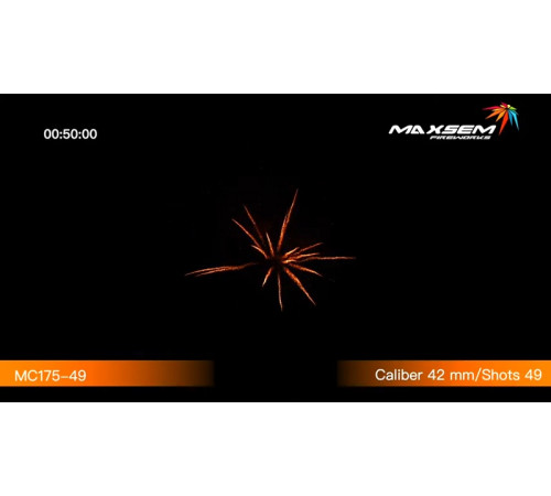 Мощный фейерверк 49 залпов «Casino Online» Maxsem MC175-49