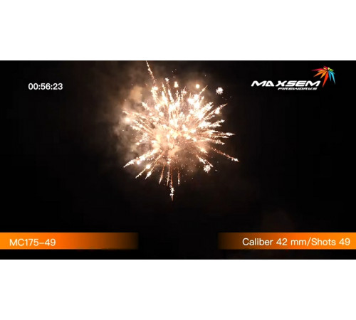 Мощный фейерверк 49 залпов «Casino Online» Maxsem MC175-49