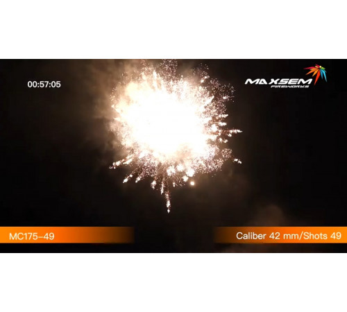 Мощный фейерверк 49 залпов «Casino Online» Maxsem MC175-49