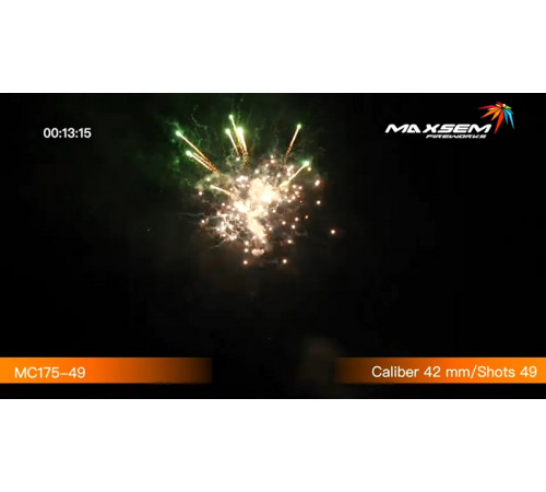 Мощный фейерверк 49 залпов «Casino Online» Maxsem MC175-49