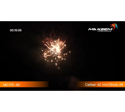 Мощный фейерверк 49 залпов «Casino Online» Maxsem MC175-49