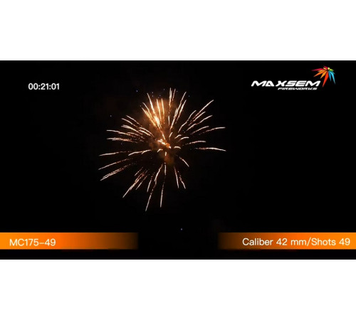 Мощный фейерверк 49 залпов «Casino Online» Maxsem MC175-49