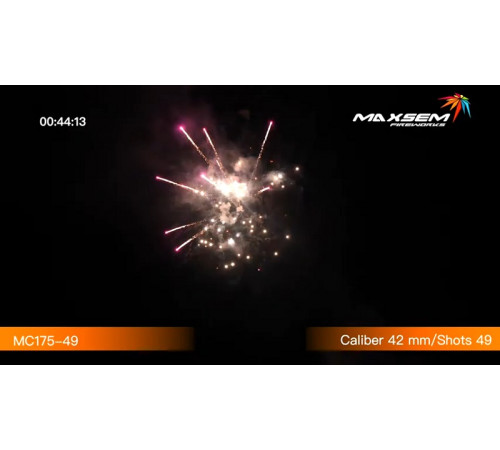 Мощный фейерверк 49 залпов «Casino Online» Maxsem MC175-49