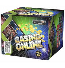 Мощный фейерверк 49 залпов «Casino Online» Maxsem MC175-49