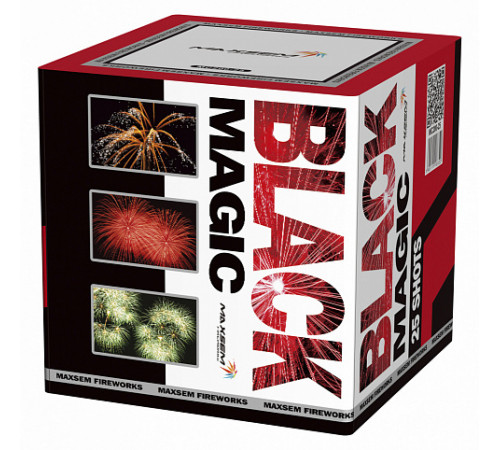 Мощный фейерверк 25 залпов «Black Magic» Maxsem MC200-25