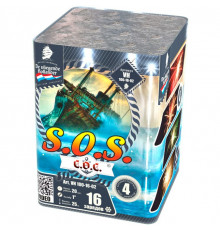 Фейерверк 16 залпов «S.O.S.» Летучий Голландец VH100-16-02