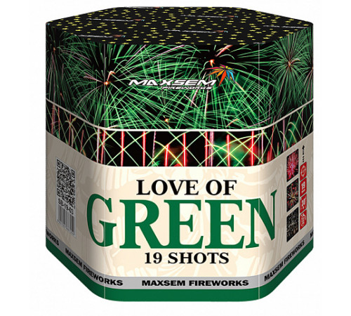 Фейерверк 19 залпов «Love of Green» Maxsem SB19-03