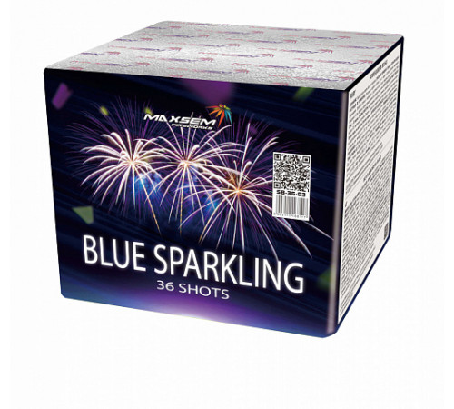 Фейерверк 36 залпов «Blue Sparkling» Maxsem SB-36-03