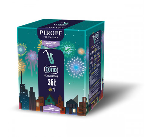 Фейерверк 36 залпов «Соло» Piroff БСП0803608