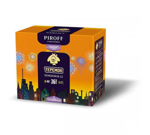 Фейерверк 36 залпов «Теремок» Piroff БСК0803610-12