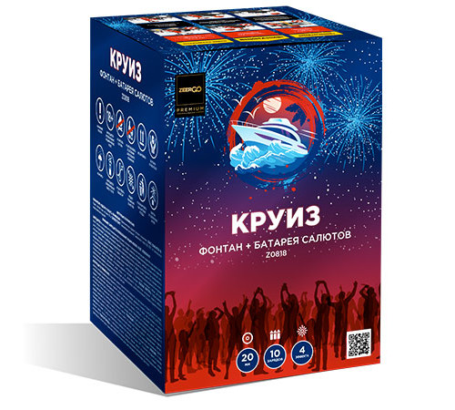 Фейерверк с фонтаном 10 залпов «Круиз» Zeergo Z0818