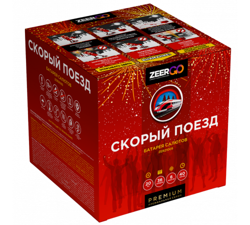 Фейерверк 36 залпов «Скорый Поезд» ZeerGo Z8090