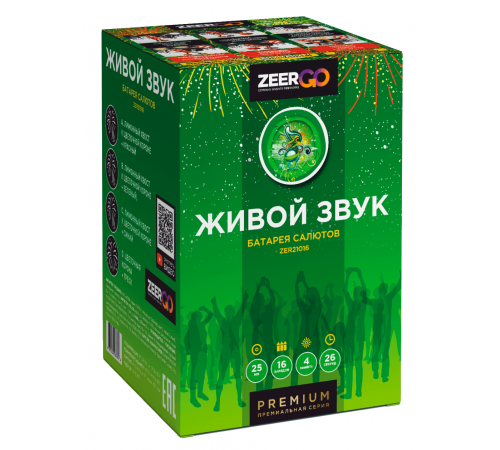 Фейерверк 16 залпов «Живой Звук» ZeerGo Z1030