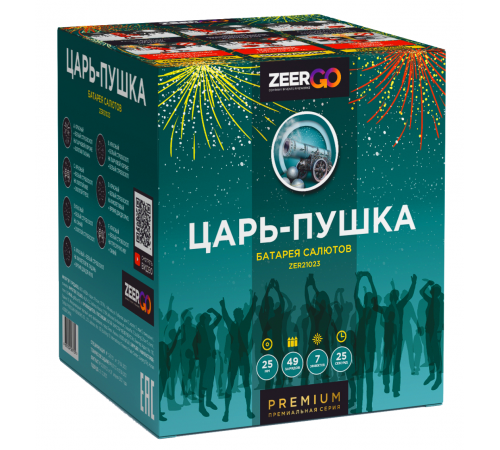 Веерный фейерверк 49 залпов «Царь Пушка» ZeerGo Z1121