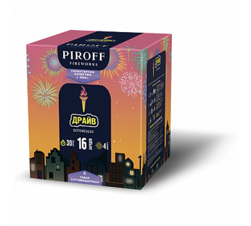 Фейерверк 16 залпов «Драйв» Piroff БСП0401610