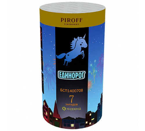 Фейерверк 7 залпов «Единорог» Piroff БСП1400708