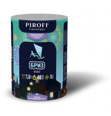 Фейерверк фонтан 40 секунд «Бриз» Piroff Ф202