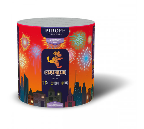 Фейерверк фонтан 120 секунд «Карандаш» Piroff Ф310