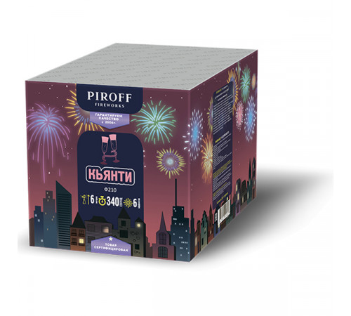 Фейерверк фонтан 340 секунд «Кьянти» Piroff Ф210