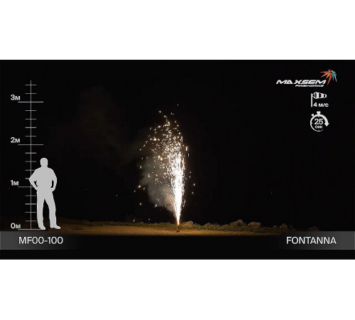 Фейерверк фонтан «Fontanna» Maxsem MF00-100