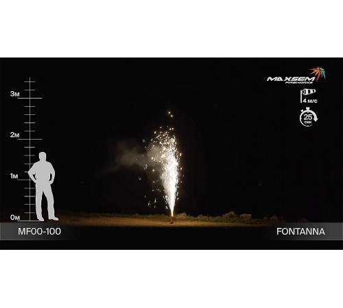Фейерверк фонтан «Fontanna» Maxsem MF00-100