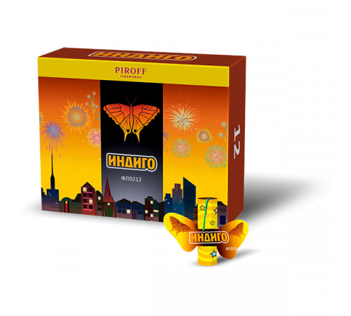 Летающий фейерверк 6 штук «Индиго» Piroff ФЛ0306