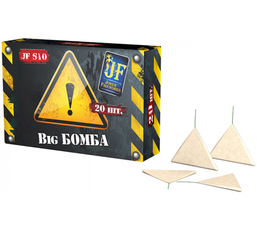 Петарды треугольники 20 штук «Big Бомба» Joker fireworks JF S10