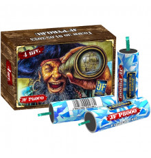 Мощные петарды 4 штуки «Пиратка Шок» Joker Fireworks P8000